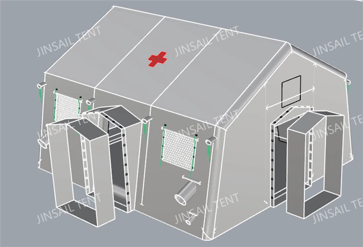 Low-Pressure Inflatable Surgical Tent